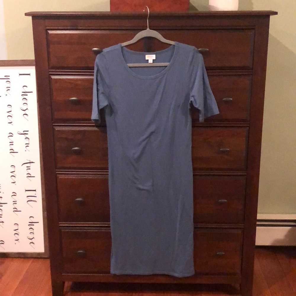 Slate Blue LuLaRoe Julia Dress